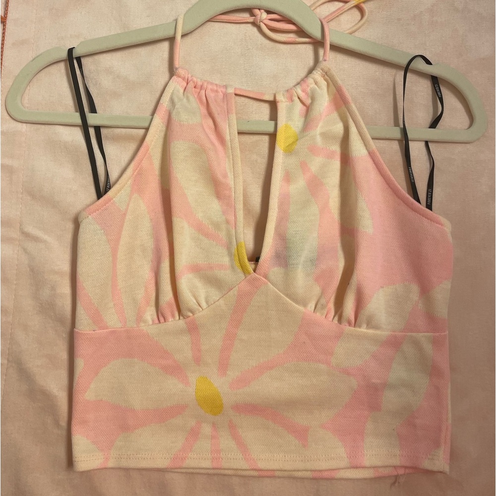 Flower Top with front cut out, Size Small